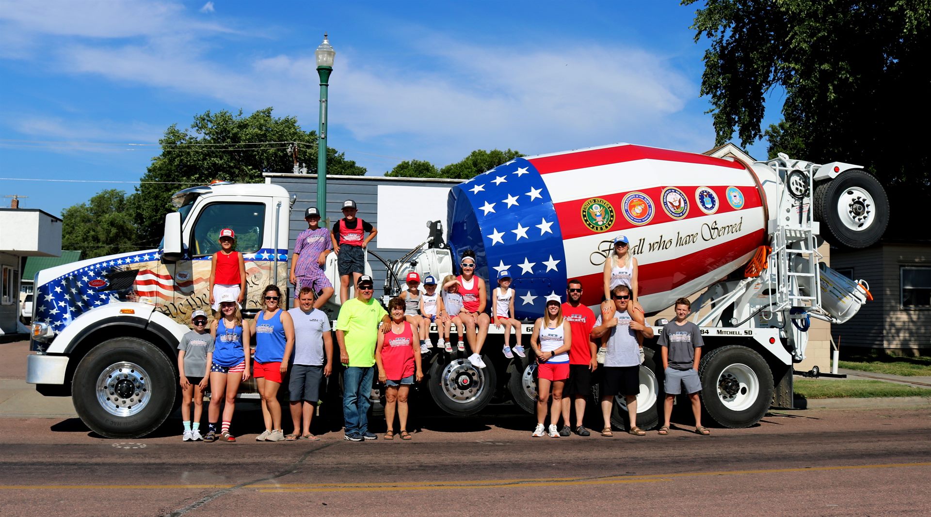 The JD Concrete family and team